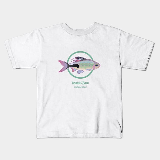 Rohani Barb Kids T-Shirt by Reefhorse